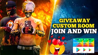 FREE FIRE LIVE CUSTOM GIVEAWAY CUSTOM ROOM  Free Fire LIVE Unlimited TEAM CODE GIVEAWAY [upl. by Assylla]