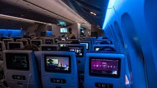 QATAR AIRWAYS NEW ECONOMY CLASS  Boeing 777300ER  Doha  Frankfurt  FLIGHT REVIEW [upl. by Amena]