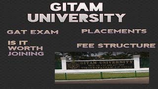 GITAM UNIVERSITY REVIEW IN TELUGU ll GAT EXAM l PLACEMENTS l FEE STRUCTURE l QUICK REVIEW ll [upl. by Sifan]