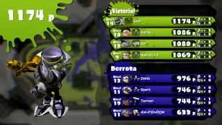 Splatoon Wii U  Online 1 Hora  Amiibo Calamar Tecno Armor Set [upl. by Onimod]