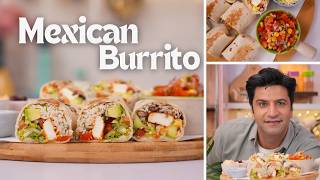 Mexican Paneer Burrito  Childrens Day Spl  Tex Mex Rolls  Quick SnackLunch  Kunal Kapur Recipe [upl. by Halona839]