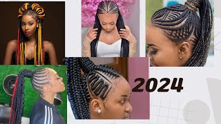 2024 tresse cheveux Braided Hairstylesstylish braids [upl. by Shornick]