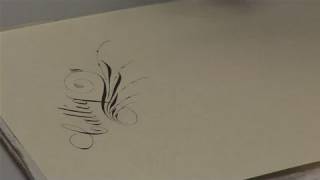 How To Do Decorative Flourishing For Calligraphy [upl. by Ahsenrac]