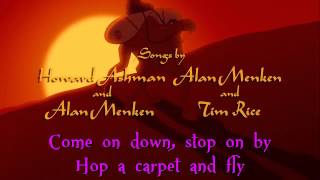 Aladdin  Arabian Nights Sing Along Lyrics [upl. by Ihn]