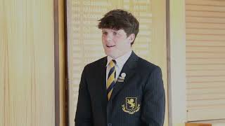 Sports Captain Interview  2022 Captain of the 1st XV Rugby team Eddie Chaytor [upl. by Lazare378]