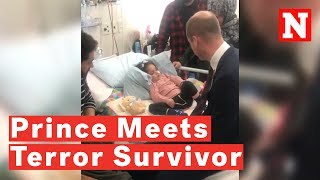 Prince William Meets Terror Attack Survivor [upl. by Anerual]