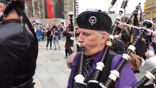 Drums and Pipes Flashmob Dudelsack Köln 10082019 [upl. by Greff]