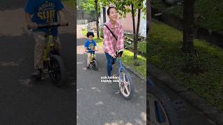 Mama Bocil Belajar Sepeda Roda Satu  🤣🚲 cicinyasar bocil shorts [upl. by Tomlin541]