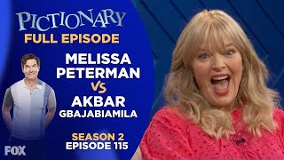 Ep 115 McPictionary  Pictionary Game Show  Full Episode Akbar Gbajabiamila vs Melissa Peterman [upl. by Llenram499]