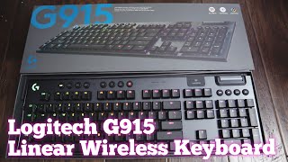 Logitech G915 Lightspeed Keyboard Unboxing amp Linear Sound Test [upl. by Halbert532]