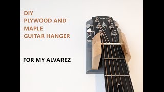 AWESOME EASY BUILD CHEAP DIY GUITAR WALL HANGER 🎸 WOOD WORKING [upl. by Nosremaj]