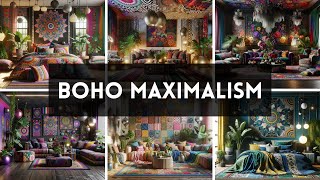 Boho Maximalism Interior Decoration Ideas for 2024 [upl. by Dudden]