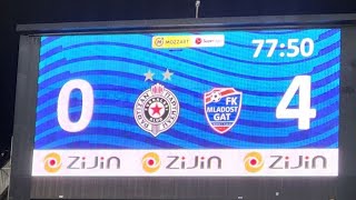 Grobari 📣 quotUPRAVA NAPOLJEquot posle katastrofalnog poraza partizan mladost grobari jna [upl. by Kannan]