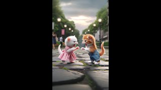 Cat story hate love and rescue 😻 cat cute kitten [upl. by Acisseg]