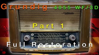 Grundig 4055 WF3D restoration Part 1 [upl. by Idnat453]