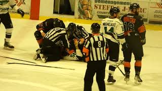 LNAH Melee Alex Bourret et Patrick Bordeleau [upl. by Atterbury94]