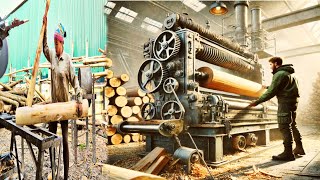 Full video about wood processing process how workers work from wood [upl. by Natloz]