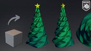 Christmas Tree 3D Modeling with Blender Geometry Nodes [upl. by Labana176]