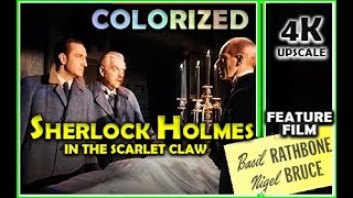 Sherlock HolmesThe Scarlet Claw 1944 Colorized and 4K Upscale Crime Horror Mystery Thriller [upl. by Anirba102]