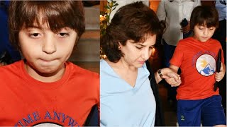 Srk Son Abram Khan Alone With His Real Mother In Bandra [upl. by Gerhardt]