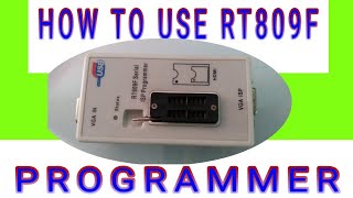 HOW TO USE RT809F PROGRAMMER [upl. by Nnairb]