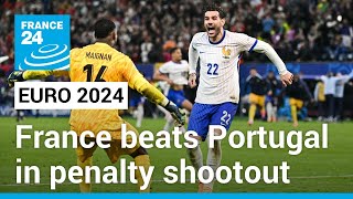 France beats Portugal in penalty shootout in Euro 2024 to advance to semifinals • FRANCE 24 [upl. by Adnopoz]