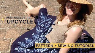 Let’s Start Sewing Easy Circle Skirt From Tablecloth Thrift Flip  Pattern amp Sewing Tutorial [upl. by Odele653]