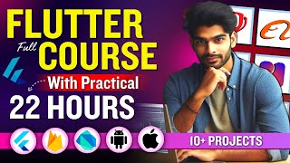 Flutter Full Course For Beginners with Projects 22 Hours  Learn Flutter App Development Tutorial [upl. by Kassab]