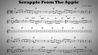 Scrapple From The Apple  Play along  Bb instruments [upl. by Sibylla453]