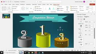 Winner Theme Morph Animated Professional Slide  PowerPoint Creativity  Slide 43  1000subscriber [upl. by Zapot]