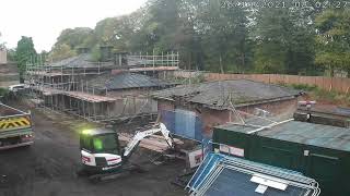 Wingfield Scaffold  1min timelapse film Oct 2021 [upl. by Hepza]