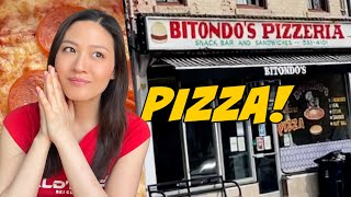 Bitondos Pizzeria  Best Pizza in Toronto delicious and super cheap [upl. by Atikahc440]