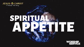 Spiritual Appetite  Worship Service November 12 2023 [upl. by Lednew767]