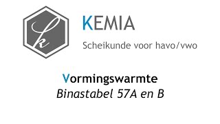 Vormingswarmte Binastabel 57A en B [upl. by Latreese]