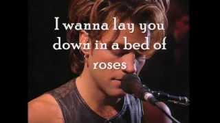 Bon Jovi  Bed Of Roses lyrics [upl. by Searle476]