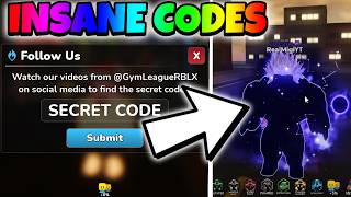 😱INSANE CODES IN GYM LEAGUE ROBLOX [upl. by Eelek425]