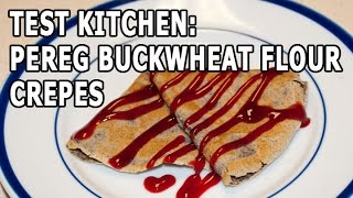 Test Kitchen Pereg Buckwheat Flour Crepes [upl. by Nhepets]