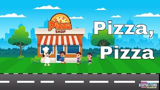 Pizza Pizza Kids Nursery Rhyme  Baby Toddlers Preschoolers [upl. by Adnuhsar]