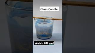 Candle make at home glass Candle making for diwali handmade candles diwalidecoration watercandle [upl. by Eilak]