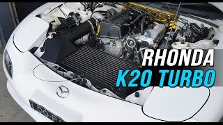 K20A powered Mazda RX7  RHONDA [upl. by Lewin]