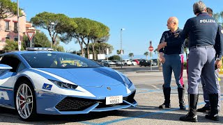 Lamborghini huracan Polizia Formia [upl. by Bussy61]