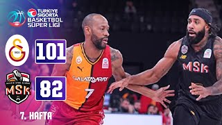 Galatasaray 10182 Mersinspor  Türkiye Sigorta Basketbol Süper Ligi  202425 [upl. by Ikcin]