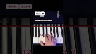 „BELALIM“  Mini Piano Tutorial Melody  easypiano pianotutorial learnpiano belalim [upl. by Evol]