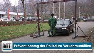 Präventionstag der Polizei zu Verkehrsunfällen [upl. by Orlosky]