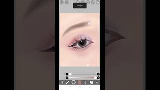 ibispaint x tutorial  realistic eye realisticart ibispainttutorial ibispaintx shorts [upl. by Valery]