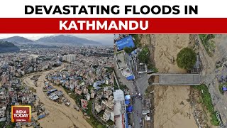 At Least 32 Dead After Devastating Floods Sweep Through Nepalese Capital Of Kathmandu [upl. by Concoff722]