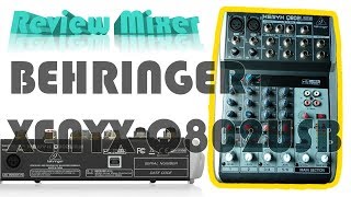 Review Mixer Behringer Xenyx Q802USB [upl. by Lafleur374]