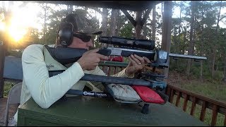 Long Range Shooting with Black Powder CVA Optima and Wolf 340 yards [upl. by Rett]