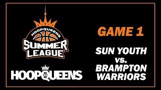 HOOPQUEENS SL24  Week 1  Sun Youth vs Brampton Warriors [upl. by Asiret]