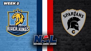 2024 NAL Week 2  Cedar Rapids River King vs Colorado Spartans [upl. by Kotto]